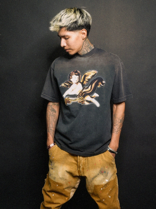 Cherub Noir T-shirt|Reincarnated Angels Air Brush Collection l
