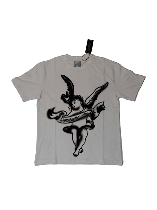 Cherub Noir T-shirt White|Reincarnated Angels Air Brush Collection l