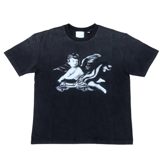 Cherub Noir Washed Black/Grey T-shirt|Reincarnated Angels Air Brush Collection l