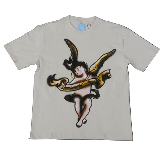 Cherub Noir 2.0 T-shirt Cream|Reincarnated Angels Air Brush Collection l